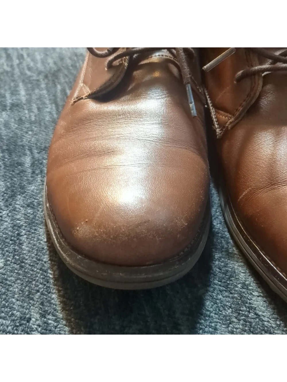 Kuru Draft Aalto Mens 11 Brown Leather Orthopedic Chukka Boots Lace Up